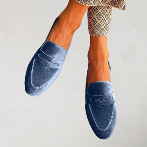 Brenda | Mocassins patchwork en velours - chic et ultra-confortables