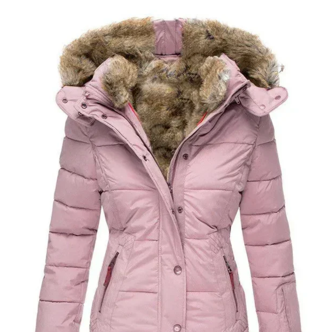 Marie | Manteau d'hiver ultra-douillet avec doublure en fourrure chaude