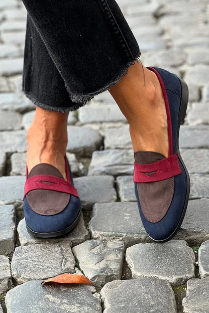 Esther | Mocassins élégants à bout rond et petit talon pour une allure chic et confortable