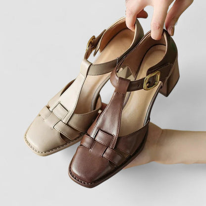 Elyxiana | Talons blocs orthopédiques à bride en T – stabilité et confort optimisés