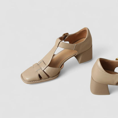 Elyxiana | Talons blocs orthopédiques à bride en T – stabilité et confort optimisés