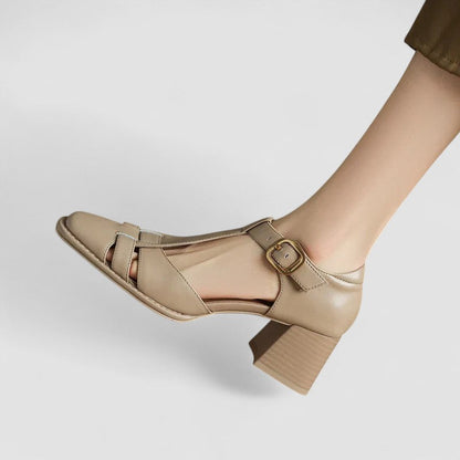 Elyxiana | Talons blocs orthopédiques à bride en T – stabilité et confort optimisés