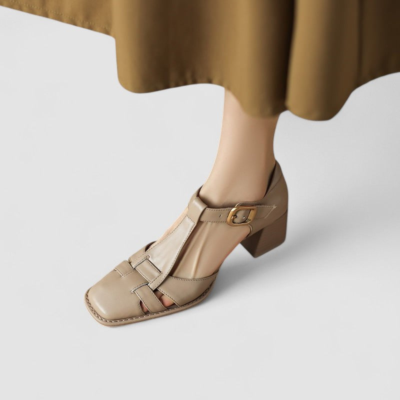 Elyxiana | Talons blocs orthopédiques à bride en T – stabilité et confort optimisés