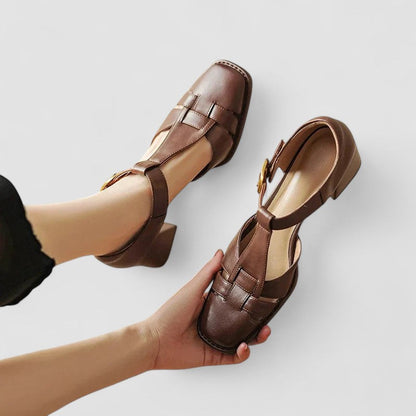 Elyxiana | Talons blocs orthopédiques à bride en T – stabilité et confort optimisés