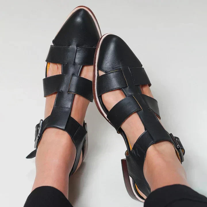 Alicia | Sandales Plates Tissées — Élégance estivale et confort