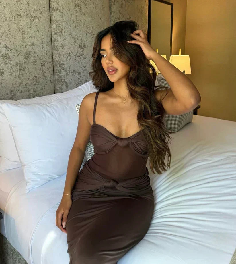 Zola | Robe longue chic à bandeau amovible