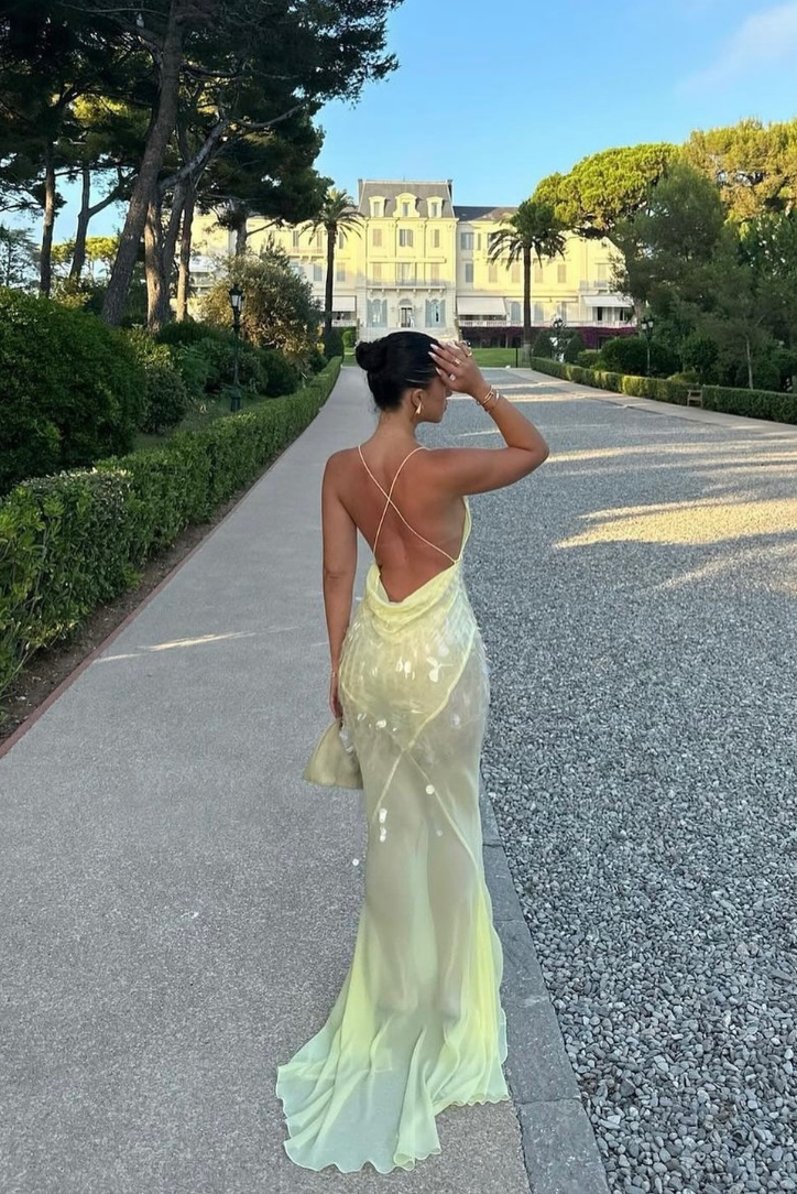 Aaliyah | Robe longue sans manches à col en V – Élégance intemporelle et silhouette flatteuse