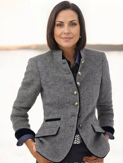 Mariska – Manteau d'hiver en laine, élégant et chaud