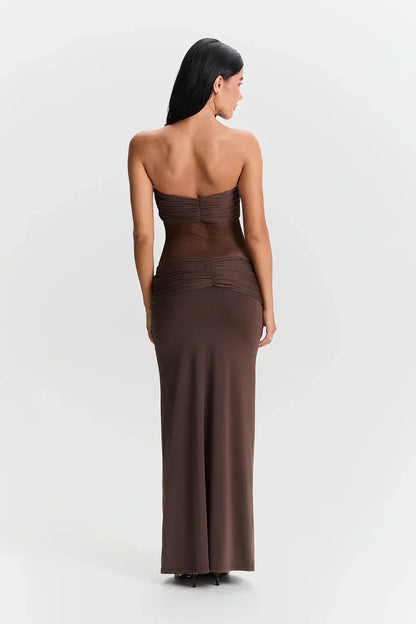 Zola | Robe longue chic à bandeau amovible