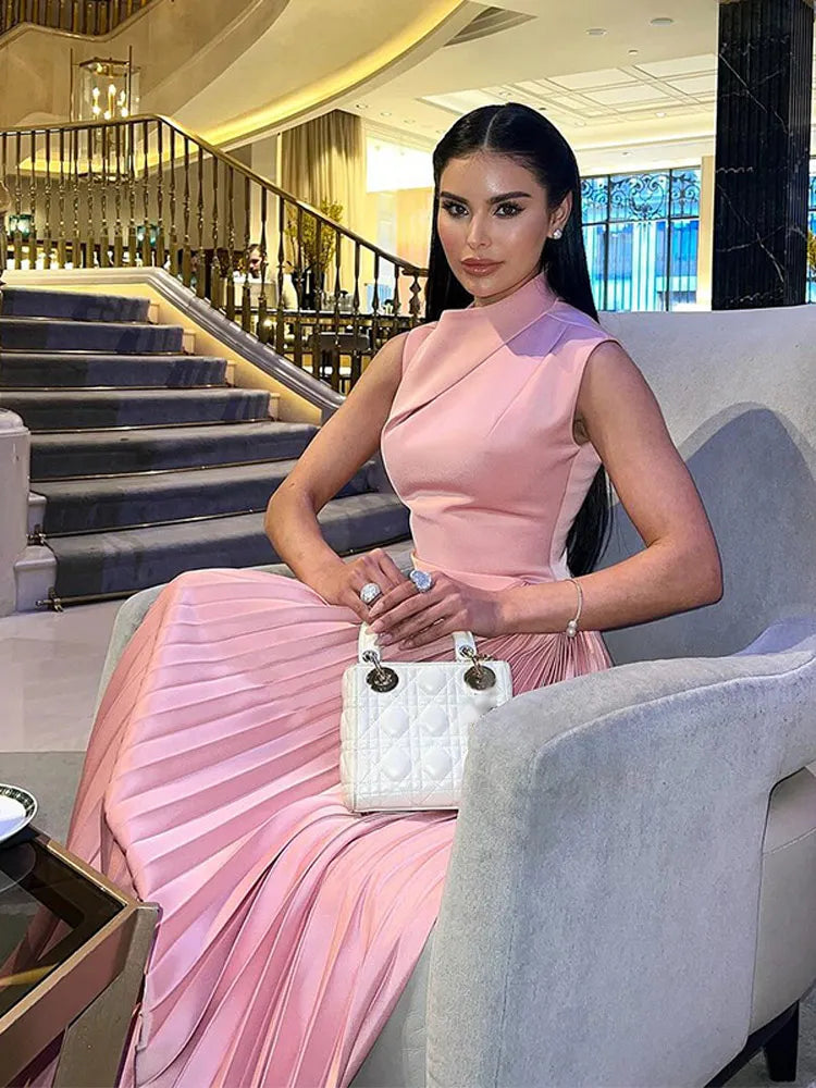 Persephone | Robe drapée élégante pour une allure chic et sophistiquée