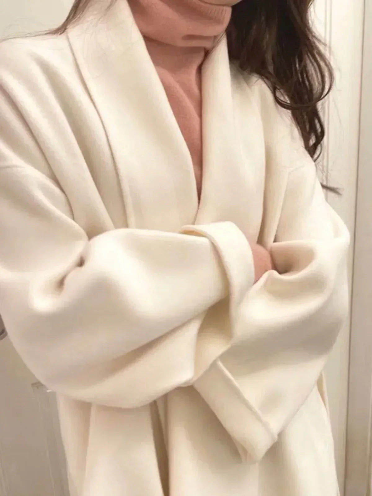 Amélie™ | Manteau en laine et cachemire, fait main avec soin