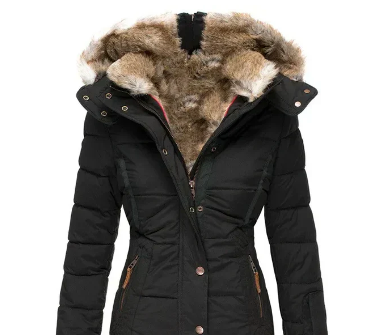 Marie | Manteau d'hiver ultra-douillet avec doublure en fourrure chaude
