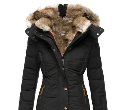 Marie | Manteau d'hiver ultra-douillet avec doublure en fourrure chaude
