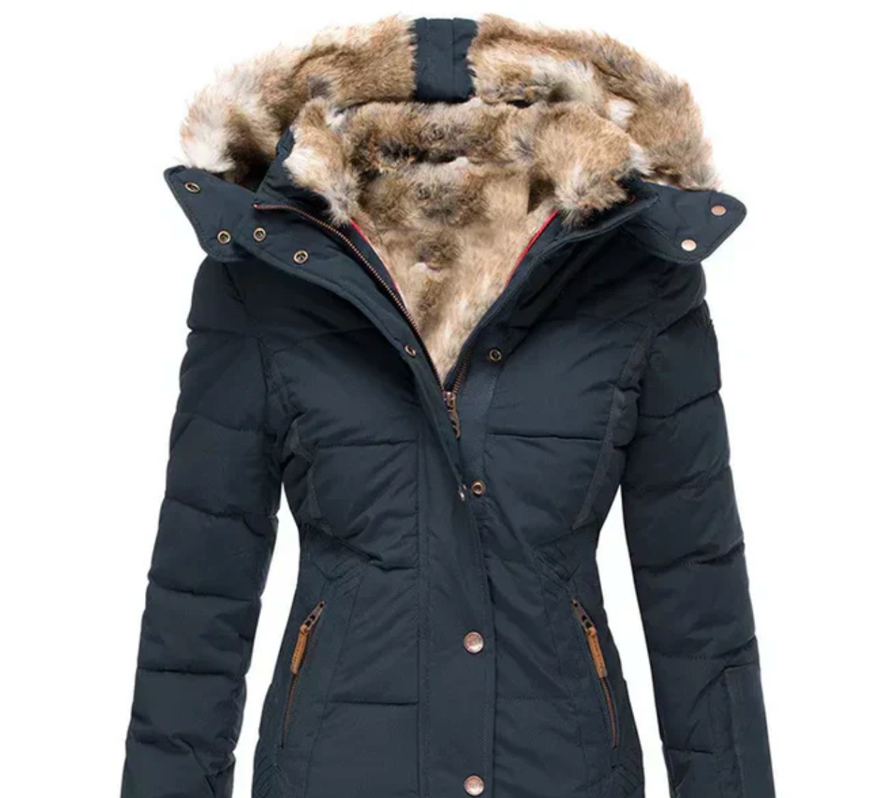 Marie | Manteau d'hiver ultra-douillet avec doublure en fourrure chaude