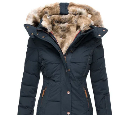Marie | Manteau d'hiver ultra-douillet avec doublure en fourrure chaude