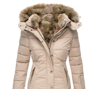 Marie | Manteau d'hiver ultra-douillet avec doublure en fourrure chaude