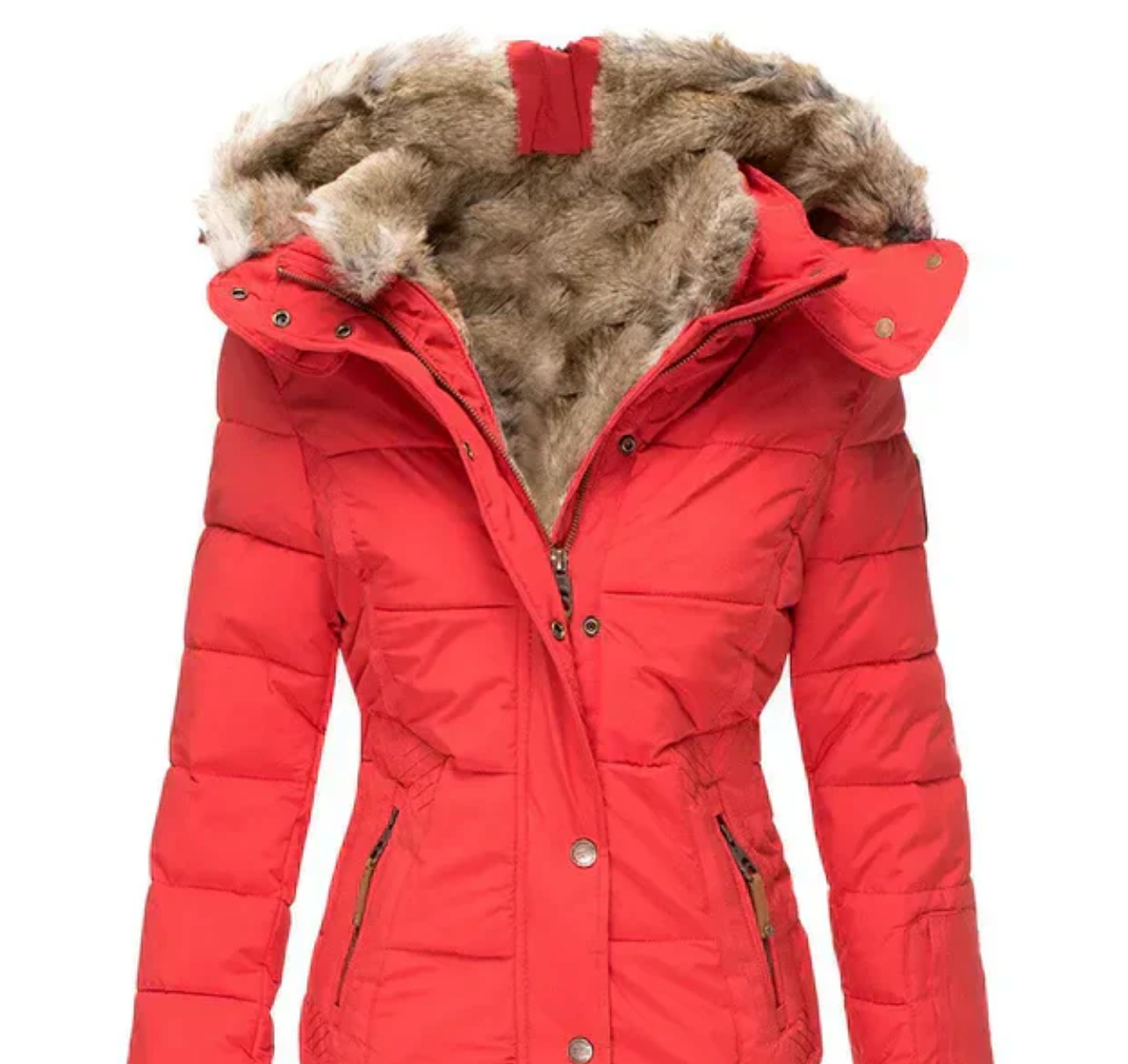 Marie | Manteau d'hiver ultra-douillet avec doublure en fourrure chaude