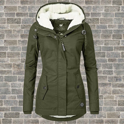Jenna - Manteau à Capuche Sherpa Ultra-Doux et Chaud