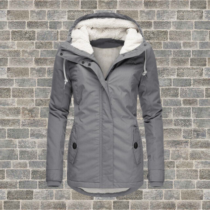 Jenna - Manteau à Capuche Sherpa Ultra-Doux et Chaud