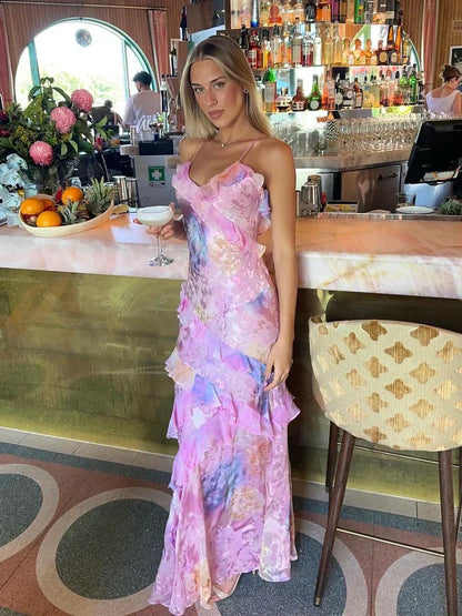 Cassidy | Jolie robe à ruchés, chic et féminine