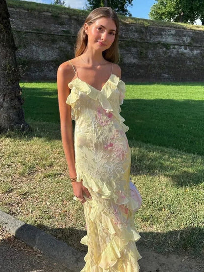 Cassidy | Jolie robe à ruchés, chic et féminine